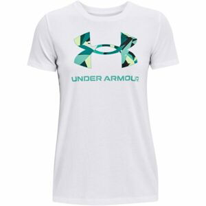 Under Armour LIVE SPORTSTYLE GRAPHIC SS Dámské triko, bílá, velikost