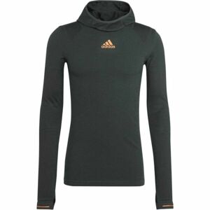 adidas X-CITY LONGSLEE Pánská běžecká mikina, tmavě šedá, velikost S