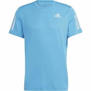 adidas OWN THE RUN TEE Pánské běžecké tričko, světle modrá, velikost M