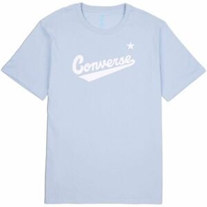 Converse CENTER FRONT LOGO TEE Pánské triko, světle modrá, velikost XL