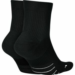 Nike MIKE MULTIPLIER Unisexové ponožky, Černá,Bílá, velikost L