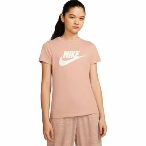 Nike NSW TEE ESSNTL ICON FUTURA Oranžová L - Dámské tričko