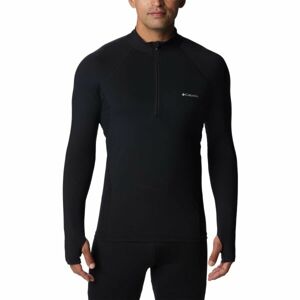 Columbia MIDWEIGHT STRETCH LONG SLEEVE HALF ZIP Pánské funkční tričko, černá, veľkosť M