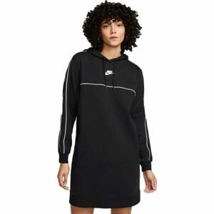 Nike NSW SWSH SS DRESS Dámské šaty, černá, velikost M