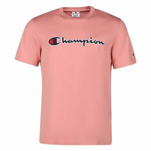 Champion CREWNECK T-SHIRT Pánské tričko, růžová, velikost M