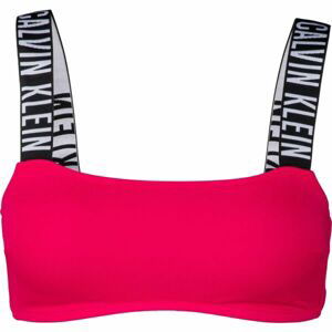 Calvin Klein INTENSE POWER-S-BANDEAU-RP Dámský vrchní díl plavek, růžová, velikost L