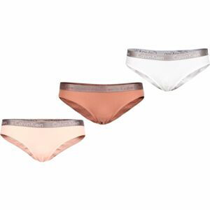 Calvin Klein BIKINI 3PK Dámské kalhotky, hnědá, veľkosť M