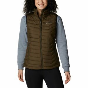 Columbia POWDER LITE VEST Dámská vesta, khaki, velikost S