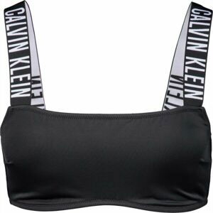 Calvin Klein INTENSE POWER-S-BANDEAU-RP Dámský vrchní díl plavek, černá, velikost