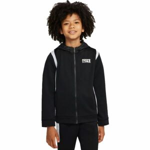 Nike NSW POLY WVN OVLY TRACKSUIT U Dívčí tepláková souprava, Černá,Bílá, velikost L