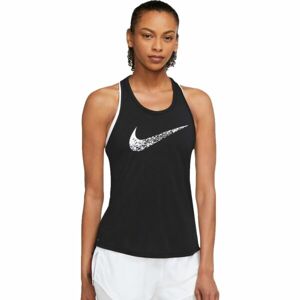 Nike W NK SWOOSH RUN TANK Dámské sportovní tílko, černá, velikost M