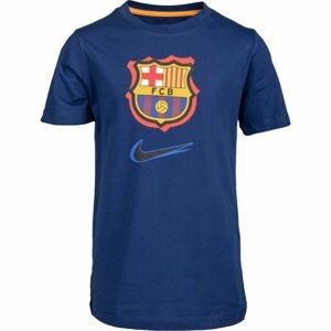 Nike FCB B NK CREST 92TRAP TEE Chlapecké tričko, tmavě modrá, velikost XL