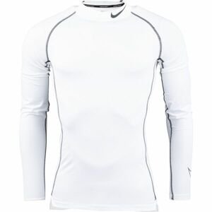 Nike NP DF TIGHT LS MOCK M Pánské tréninkové triko, bílá, velikost XL