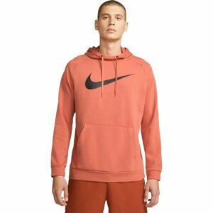Nike DRY HOODIE PO SWOOSH M Pánská tréninková mikina, oranžová, velikost L