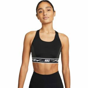 Nike W NK DF SWSH LOGO BRA Dámská sportovní podprsenka, černá, velikost XL