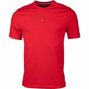 Tommy Hilfiger ESSENTIALS SMALL LOGO S/S Pánské triko, červená, velikost L