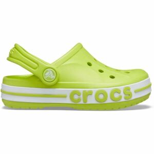 Crocs BAYABAND CLOG K Dětské pantofle, zelená, velikost 32/33