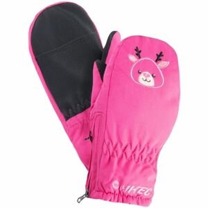 Hi-Tec NODE Dětské palcové rukavice, Růžová,Černá, velikost L/XL