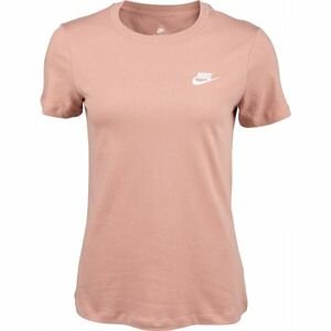 Nike SPORTSWEAR CLUB Dámské tričko, lososová, veľkosť L
