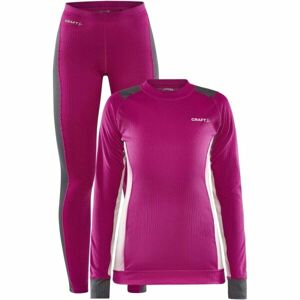 Craft CORE DRY BASELAYER SET W Dámský funkční set, růžová, velikost