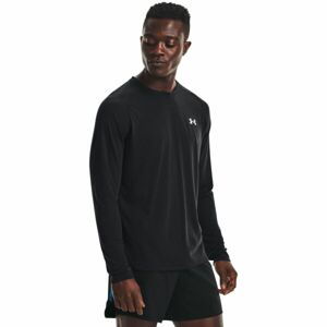 Under Armour STREAKER LONGSLEEVE Pánské triko s dlouhým rukávem, černá, velikost lg