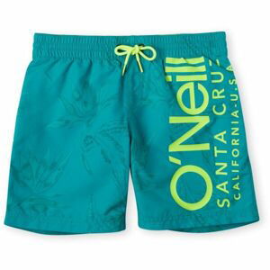 O'Neill CALI FLORAL SHORTS Chlapecké koupací šortky, tyrkysová, velikost 140