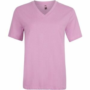 O'Neill ESSENTIALS V-NECK T-SHIRT Dámské tričko, růžová, velikost S