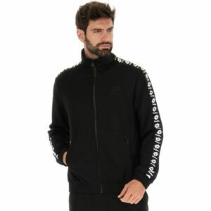 Lotto ATHLETICA ICON FULL-ZIP TOP Pánská mikina, černá, velikost