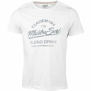 BLEND T-SHIRT SS Pánské tričko, Bílá,Tmavě šedá, velikost L