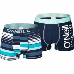 O'Neill MEN BOXER STRIPES PLAIN 2-PACK Pánské boxerky, modrá, veľkosť L