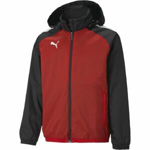 Puma TEAMLIGA ALL WEATHER JKT JR Chlapecká bunda, černá, velikost 116