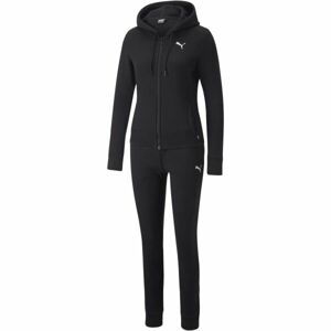 Puma CLASSIC HOODED TRACKUSUIT FL Dámská tepláková souprava, černá, velikost