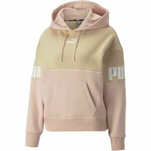 Puma POWER COLORBLOCK HOODIE Dámská mikina, růžová, veľkosť XL