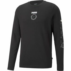 Puma RAD/CAL LONG SLEEVE GRAPHIC TEE Pánské triko, černá, velikost L