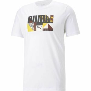 Puma MONOGRAM GRAPHIC TEE Pánské triko, bílá, velikost L