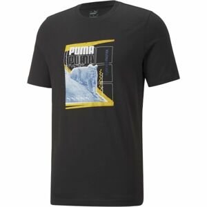 Puma ART GRAPHIC TEE Pánské triko, černá, velikost S