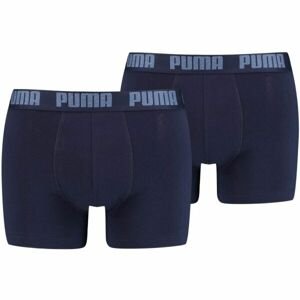 Puma BASIC BOXER 2P Pánské boxerky, tmavě modrá, velikost L