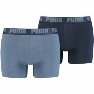 Puma BASIC BOXER 2P Pánské boxerky, světle modrá, velikost M