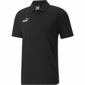 Puma TEAMFINAL CASUALS POLO Pánské triko, černá, velikost M
