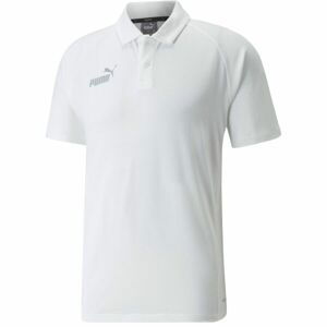 Puma TEAMFINAL CASUALS POLO Pánské triko, bílá, velikost XXXL