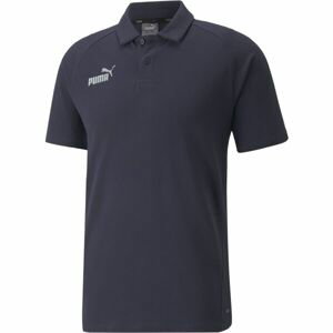 Puma TEAMFINAL CASUALS POLO TEE SHIRT Pánské triko, tmavě modrá, velikost