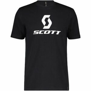 Scott ICON SS Pánské triko, Černá,Bílá, velikost XL