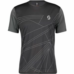 Scott TRAIL FLOW SS Cyklistické triko, Černá,Tmavě šedá, velikost L