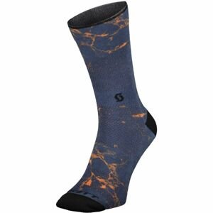 Scott TRAIL VERTIC CREW Cyklistické ponožky, Tmavě modrá,Černá,Oranžová, velikost 42/44