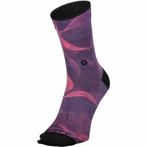 Scott TRAIL VERTIC CREW W Dámské ponožky, Fialová,Růžová,Černá, velikost 36/38