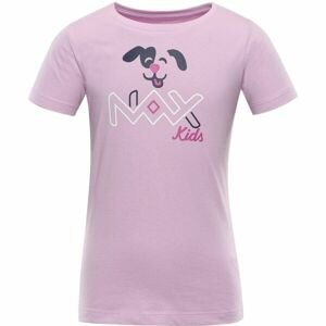 NAX LIEVRO Dětské bavlněné triko, růžová, velikost 104-110