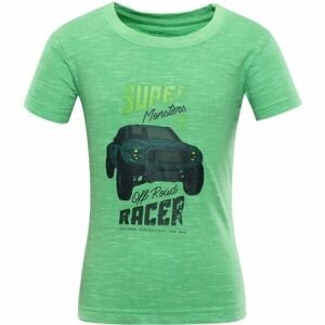 NAX JULEO Dětské bavlněné triko, zelená, velikost 92-98