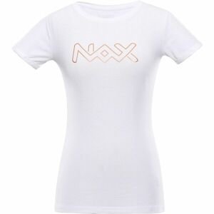 NAX RIVA Dámské bavlněné triko, Bílá,Zlatá, velikost XXL