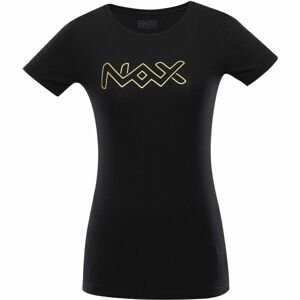 NAX RIVA Dámské bavlněné triko, černá, velikost L