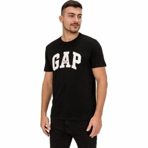 GAP V-LOGO ORIG ARCH Pánské tričko, černá, velikost S